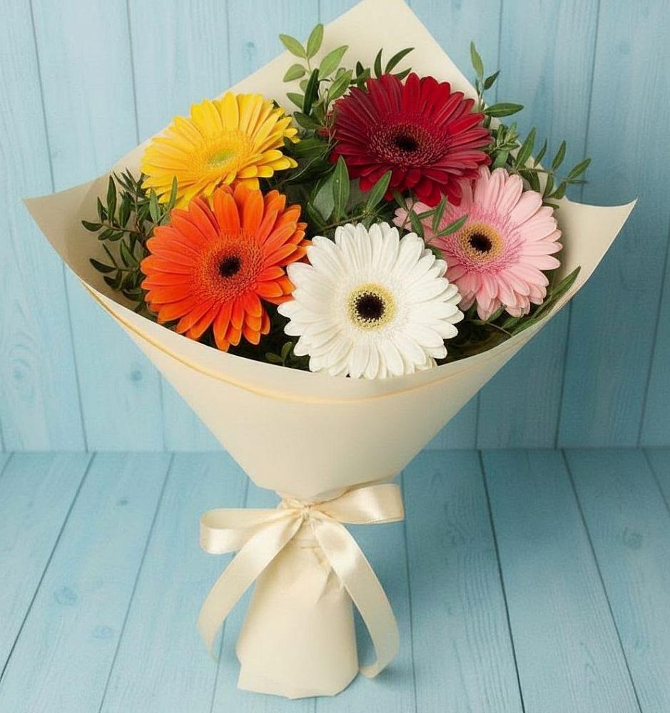 Букет цветов из: Герберы в Александровке Воронежской области