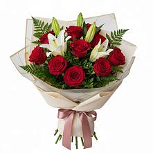 Букет цветов из:  Лилии и Розы в Александровке Воронежской области