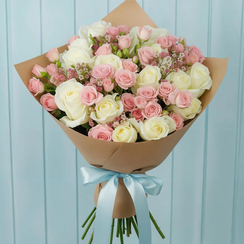 Букет цветов из: Розы в Александровке Воронежской области