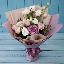 Букет цветов из:  Розы и Лизиантусы #REPLACE_PRED# Александровке Воронежской области