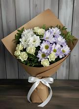 Букет цветов из:  Хризантемы и Розы #REPLACE_PRED# Александровке Воронежской области