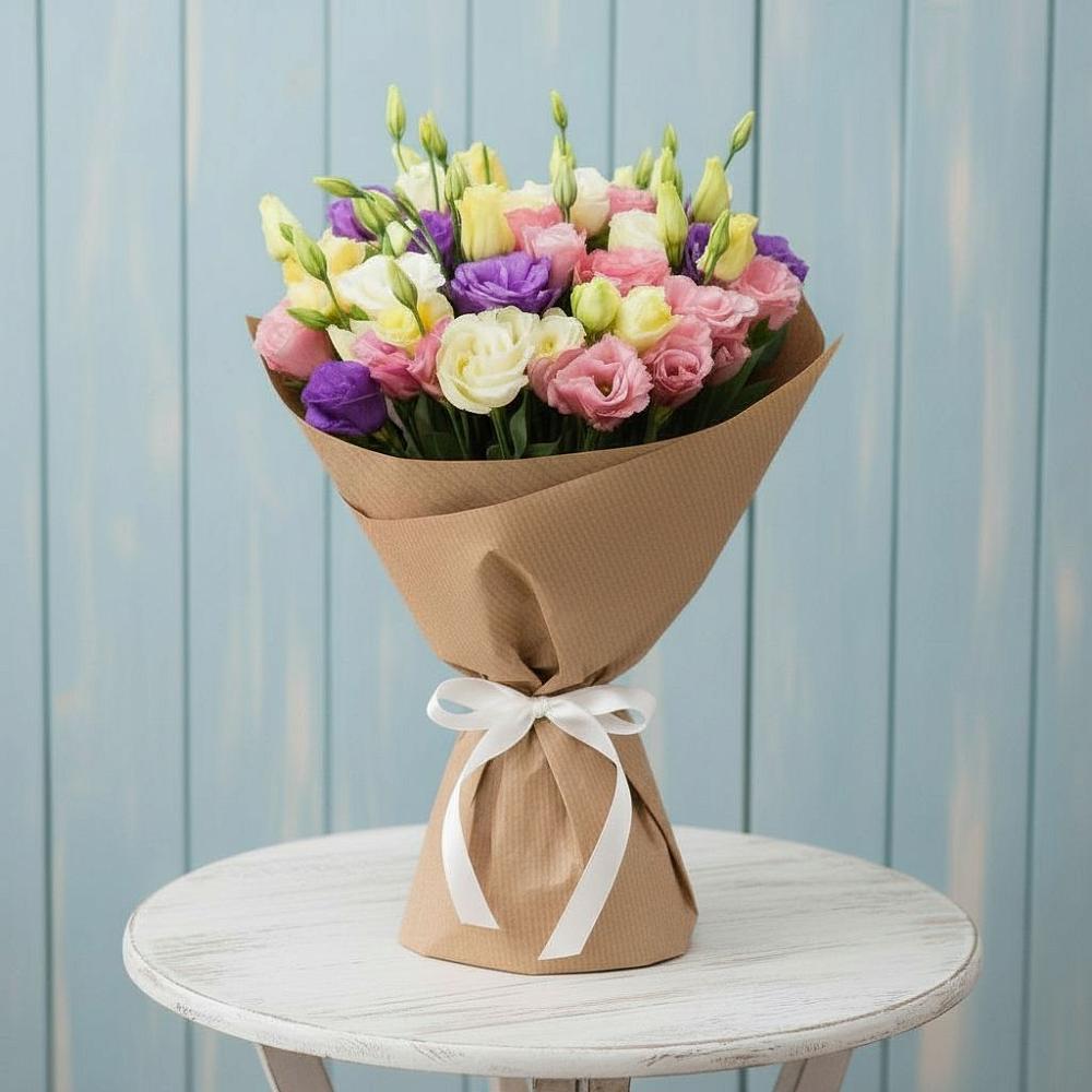 Букет цветов из: Лизиантусы в Александровке Воронежской области