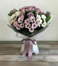 Букет цветов из:  Хризантемы и Розы #REPLACE_PRED# Александровке Воронежской области