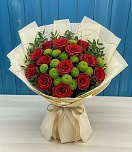 Букет цветов из:  Розы и Хризантемы #REPLACE_PRED# Александровке Воронежской области